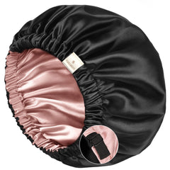 Yanibest bonete de satén rosa para dormir, cómodo y suave al tacto.