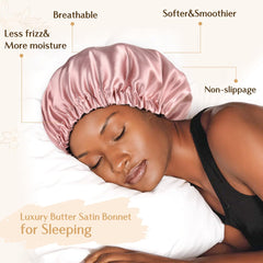 BONETE SATÉN doble capa YANIBEST para dormir y proteger la ropa de cama