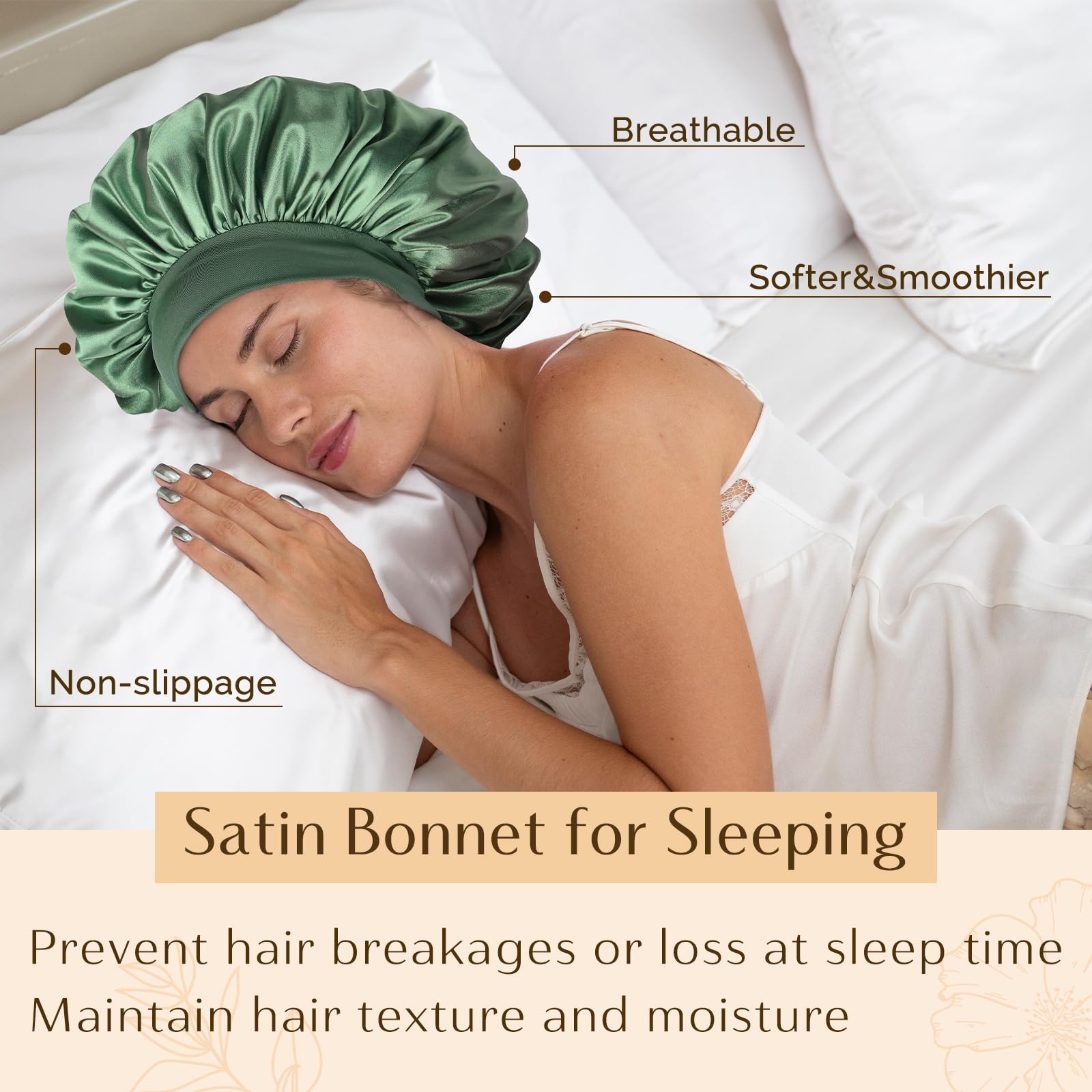 YANIBEST bonete para dormir y realizar tareas domésticas con estilo