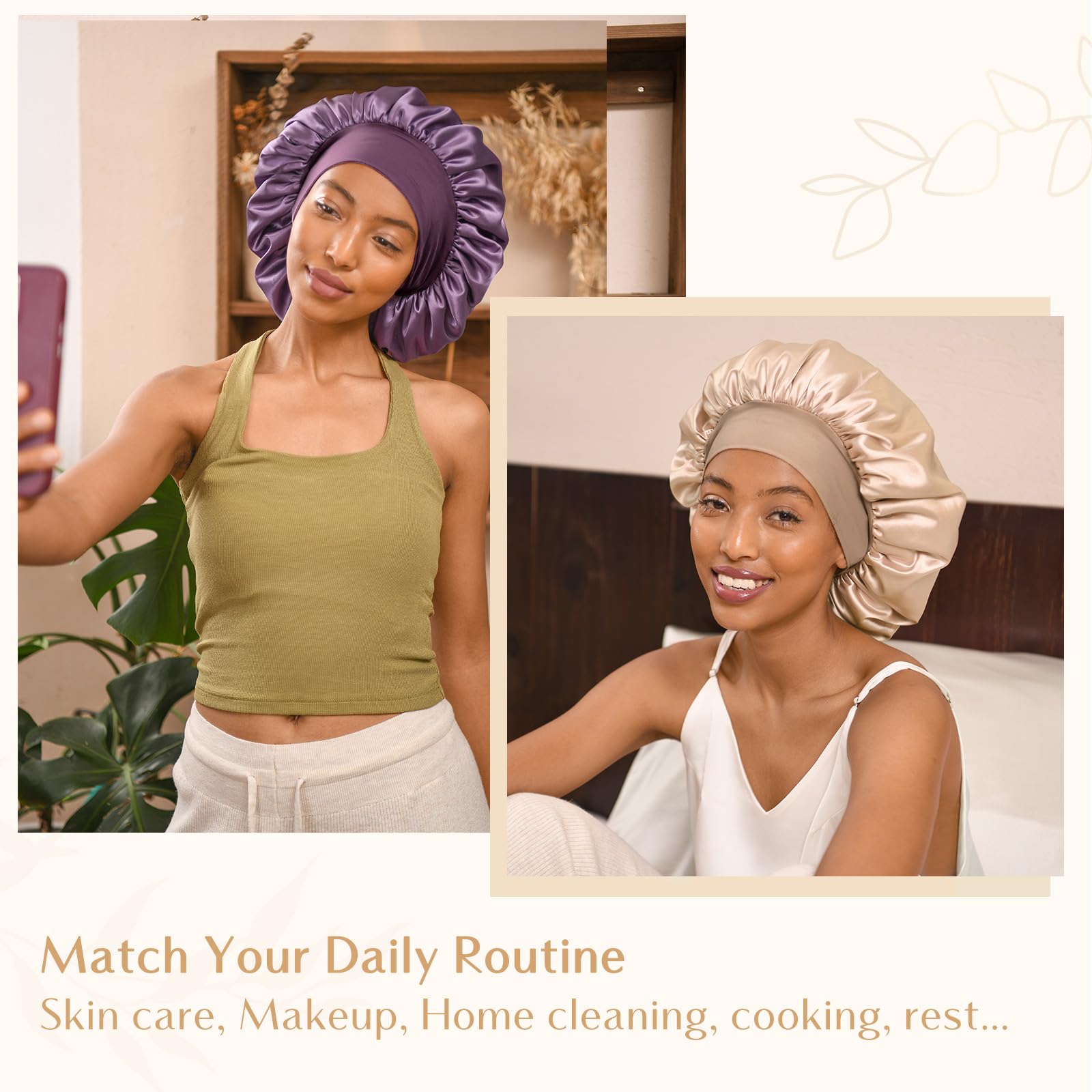 YANIBEST bonete con colores variados, combina con tu ropa de casa.