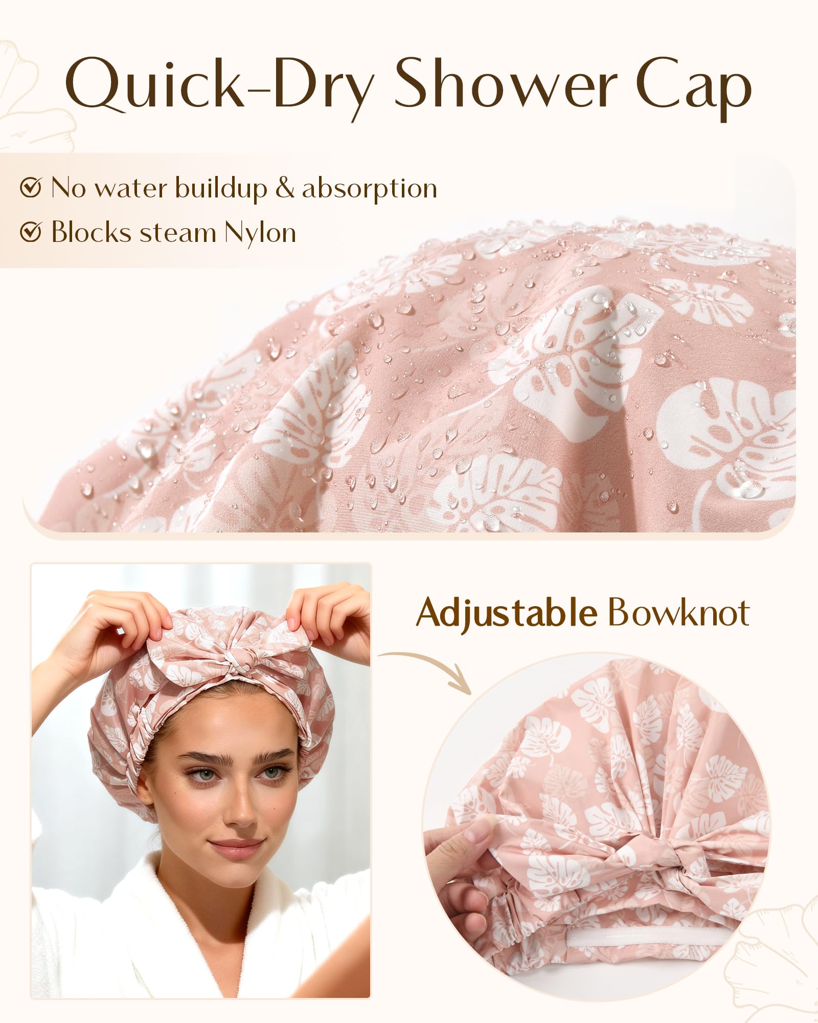 Yanibest capucha para ducha: ajuste adaptable para todo tipo de cabello