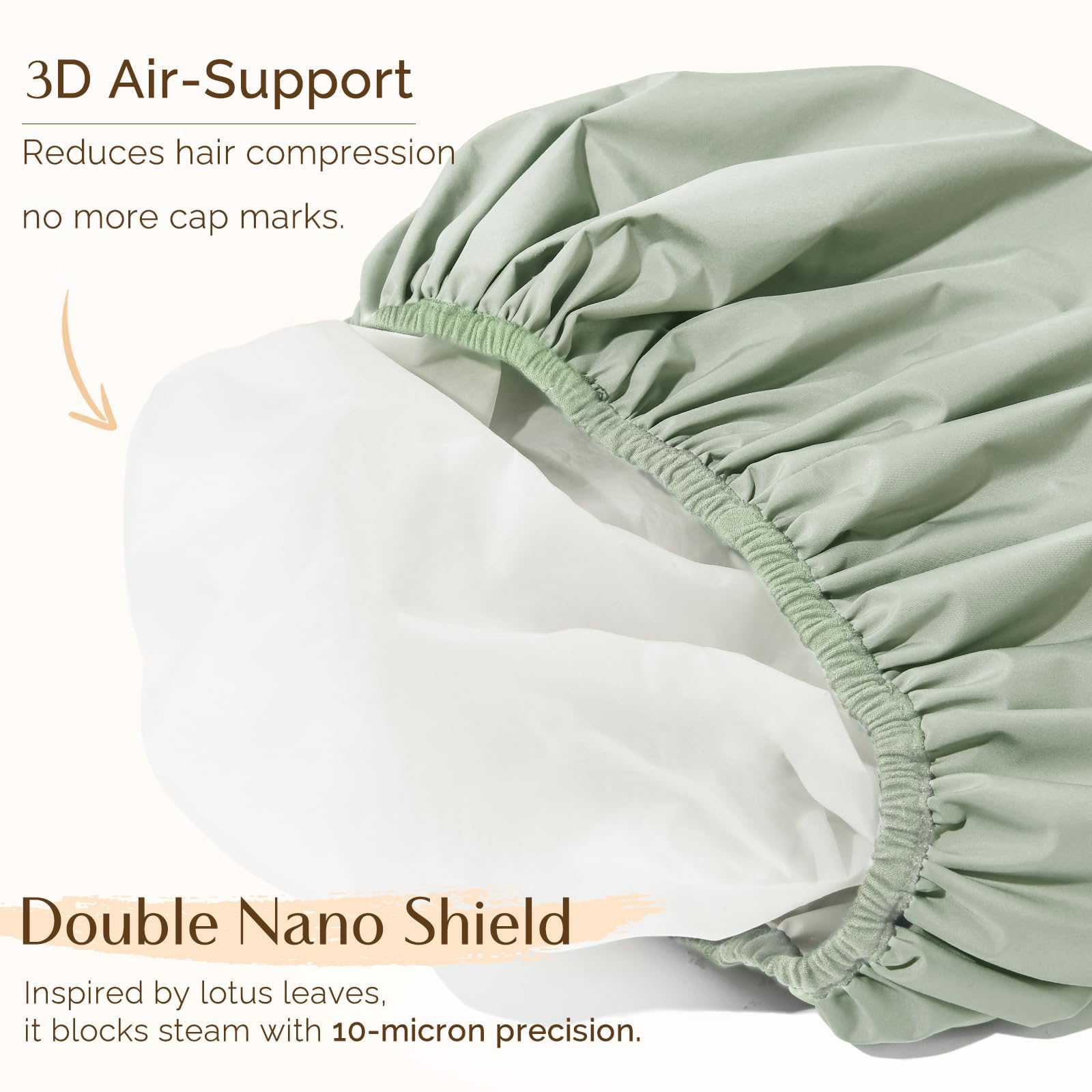 Yanibest gorro ducha apto para todo tipo de cabello