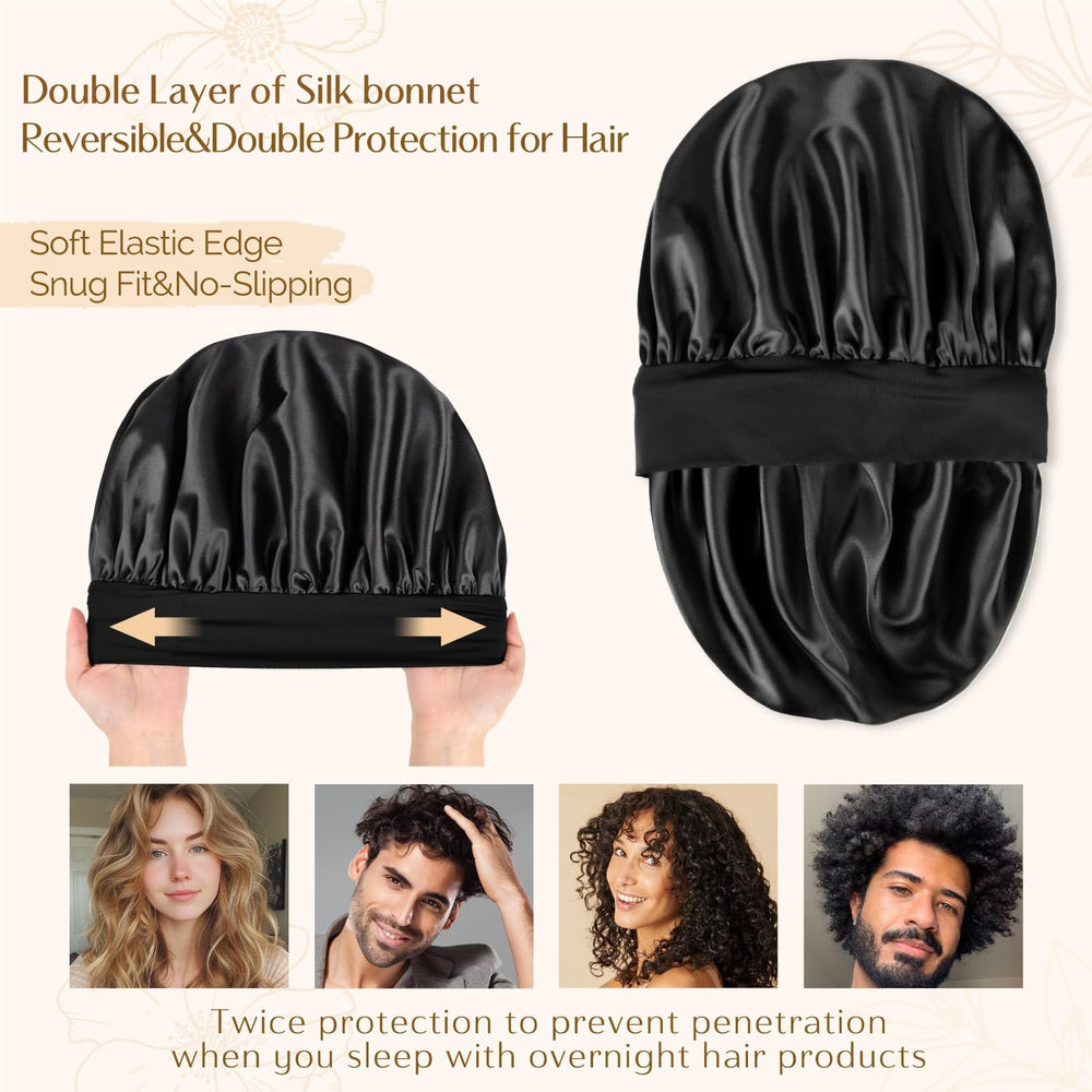 Gorro satén YANIBEST con ajuste elástico para estilo cómodo.