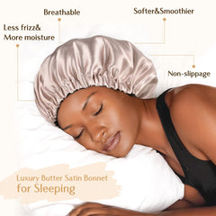 Yanibest seda reversible con doble capa protege cabello y ropa de cama