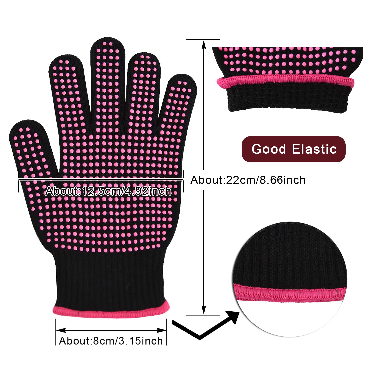 Guantes resistentes al calor YANTAISIYU con diseño ergonómico para uso cómodo