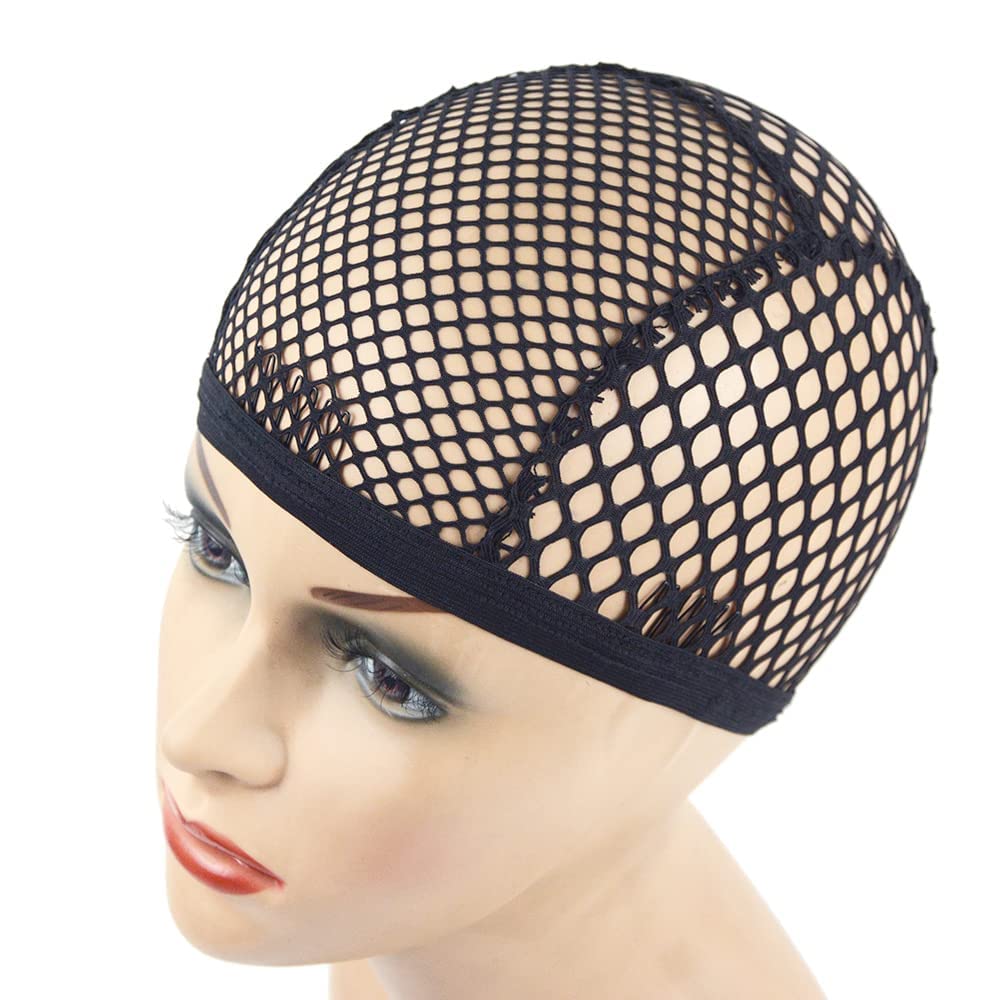 Gorra de peluca de malla elástica de YANTAISIYU, transpirable para trenzas tejidas.