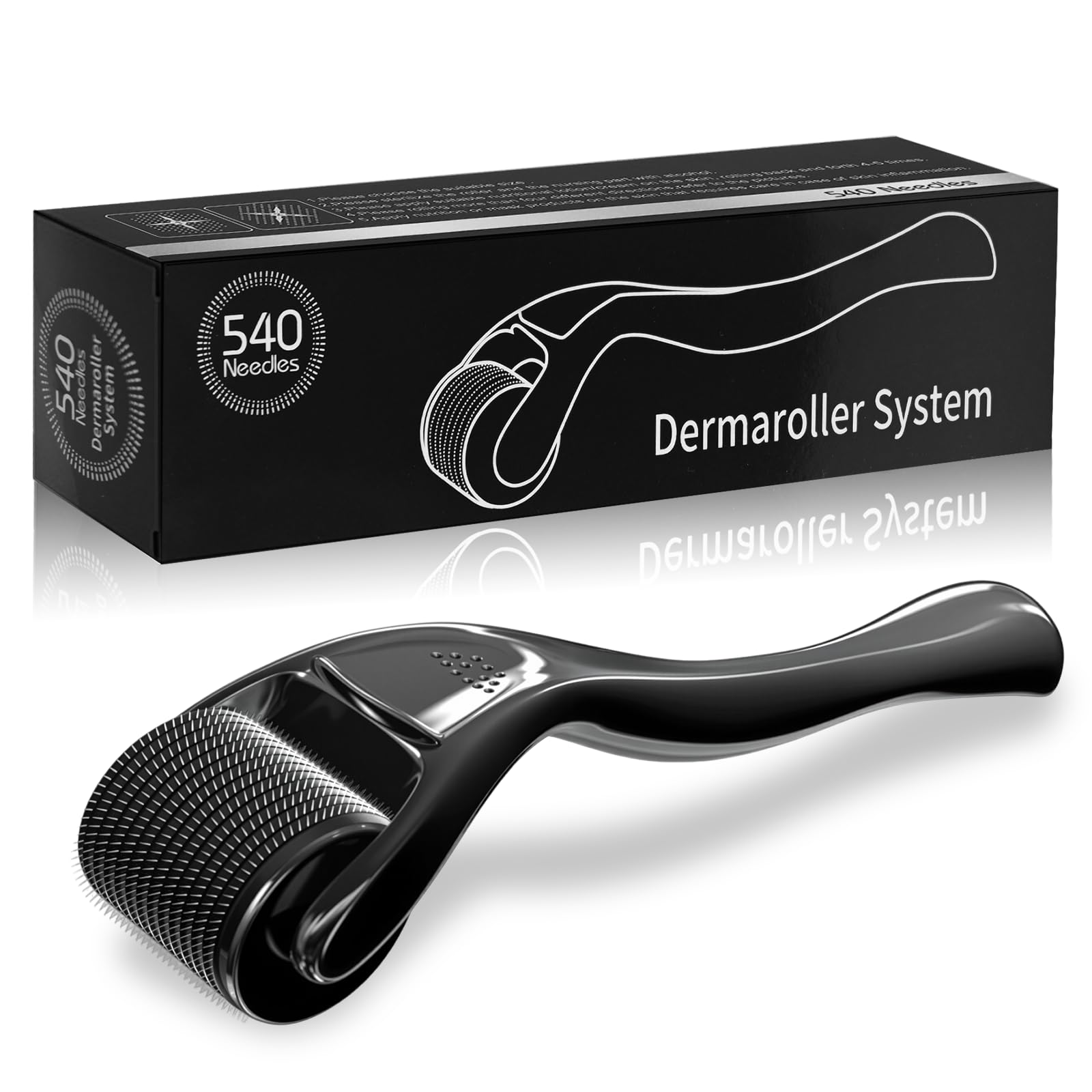 YANVIPERISK Derma Roller 540 portátil para uso facial en casa