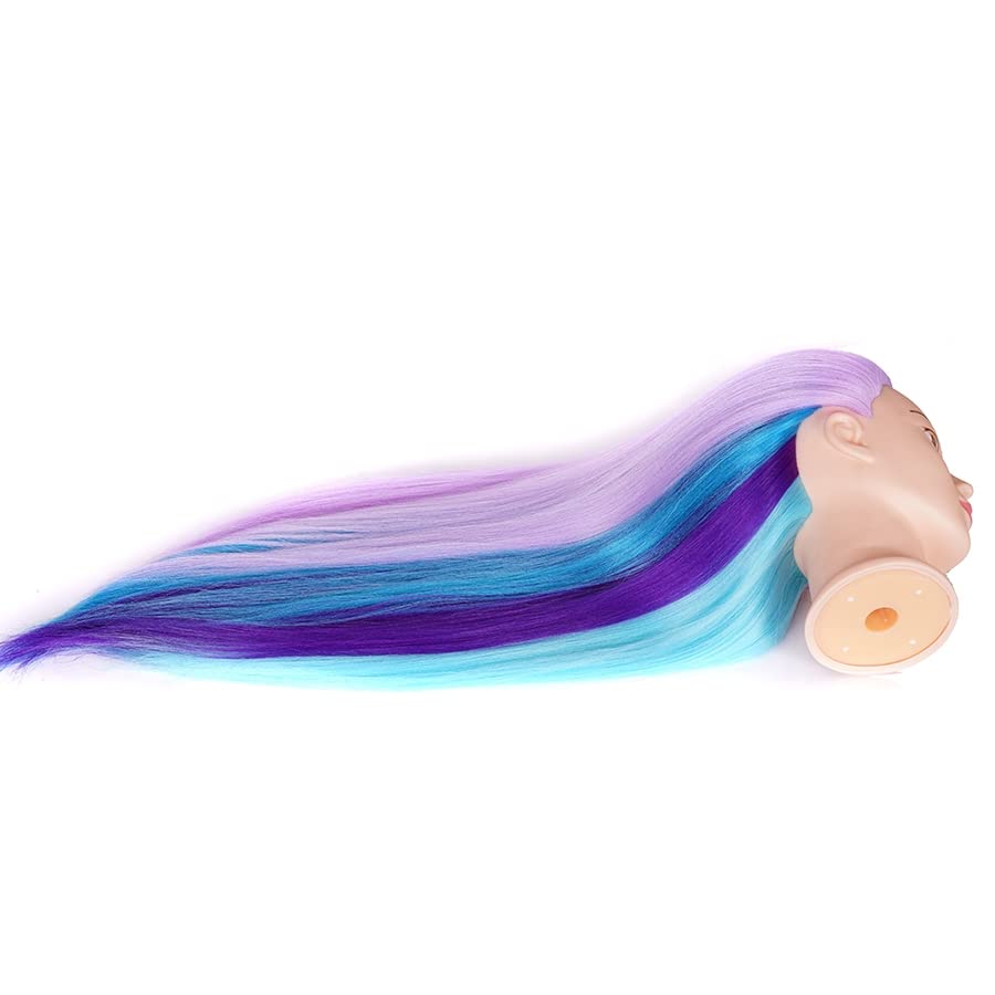 La fibra de pelo multicolor de yanzijf aporta brillo para demostraciones de estilo.