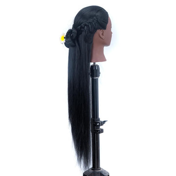 Cabeza-maniquí YANZIJF con soporte de mesa incluido para peinados
