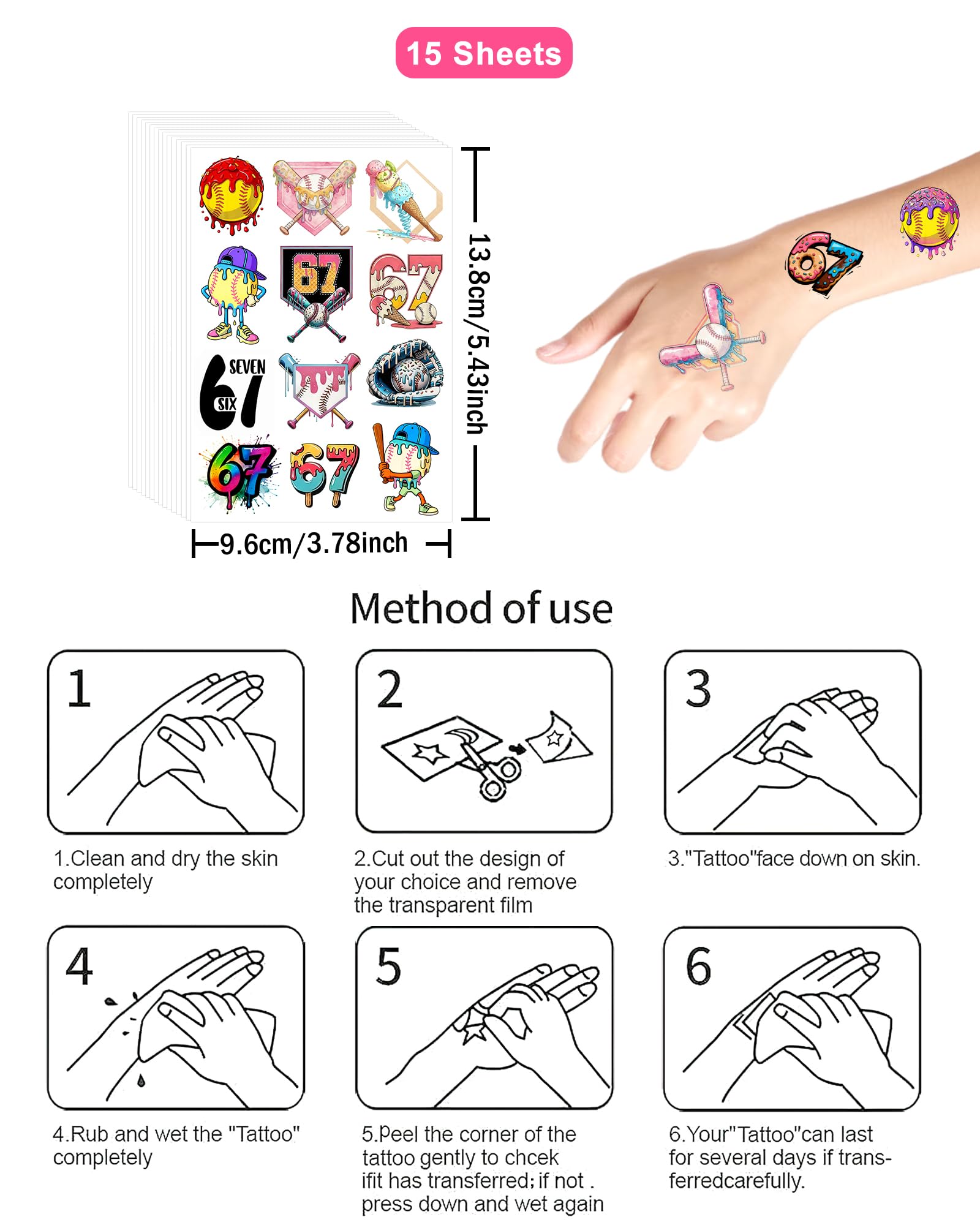 Tatuajes YanZonic drip para decoraciones de fiestas y dulces.