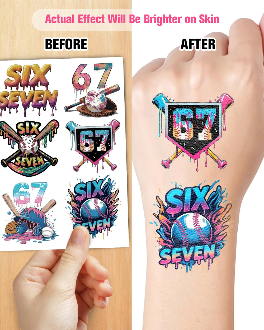 Tatuajes YanZonic drip para niños, diversión segura en eventos.