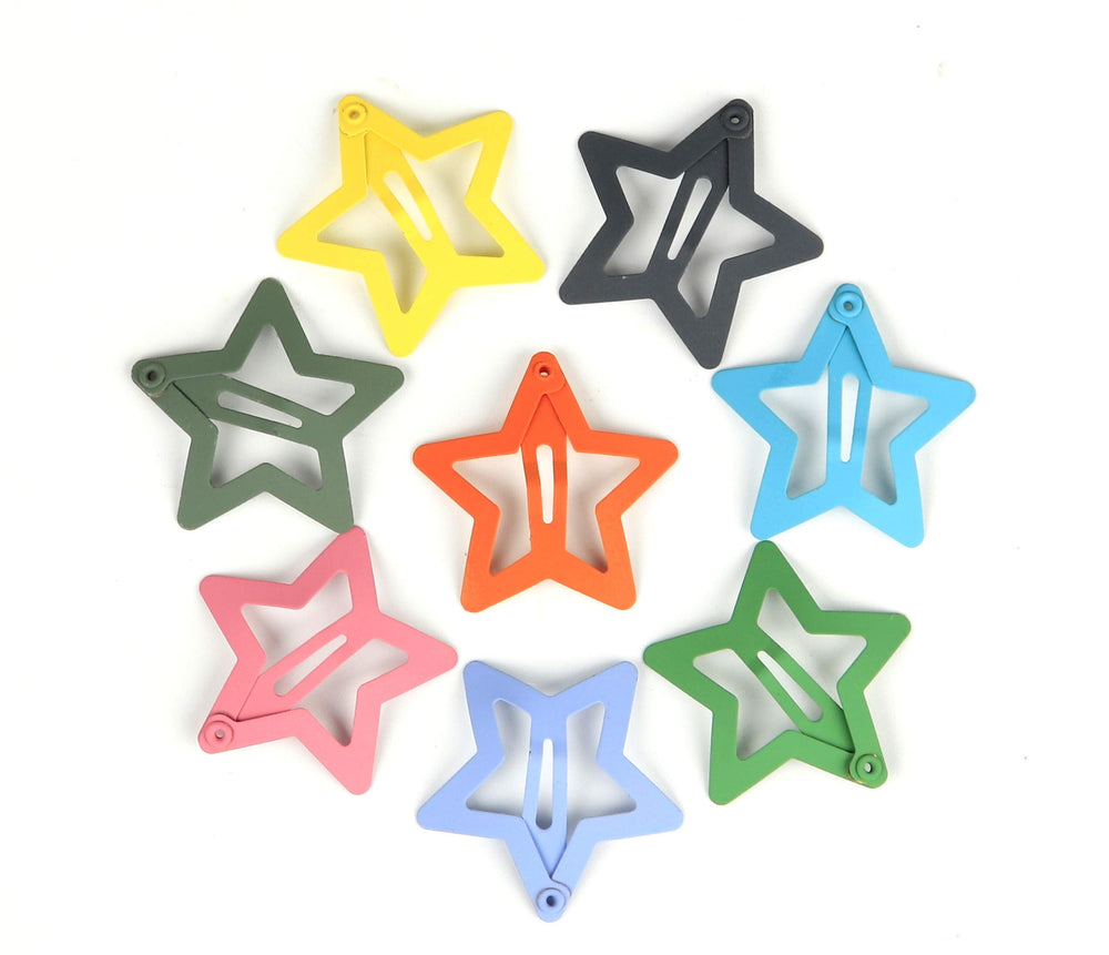 yaokua pinzas estrella metal azul, perfectas para niñas y adolescentes