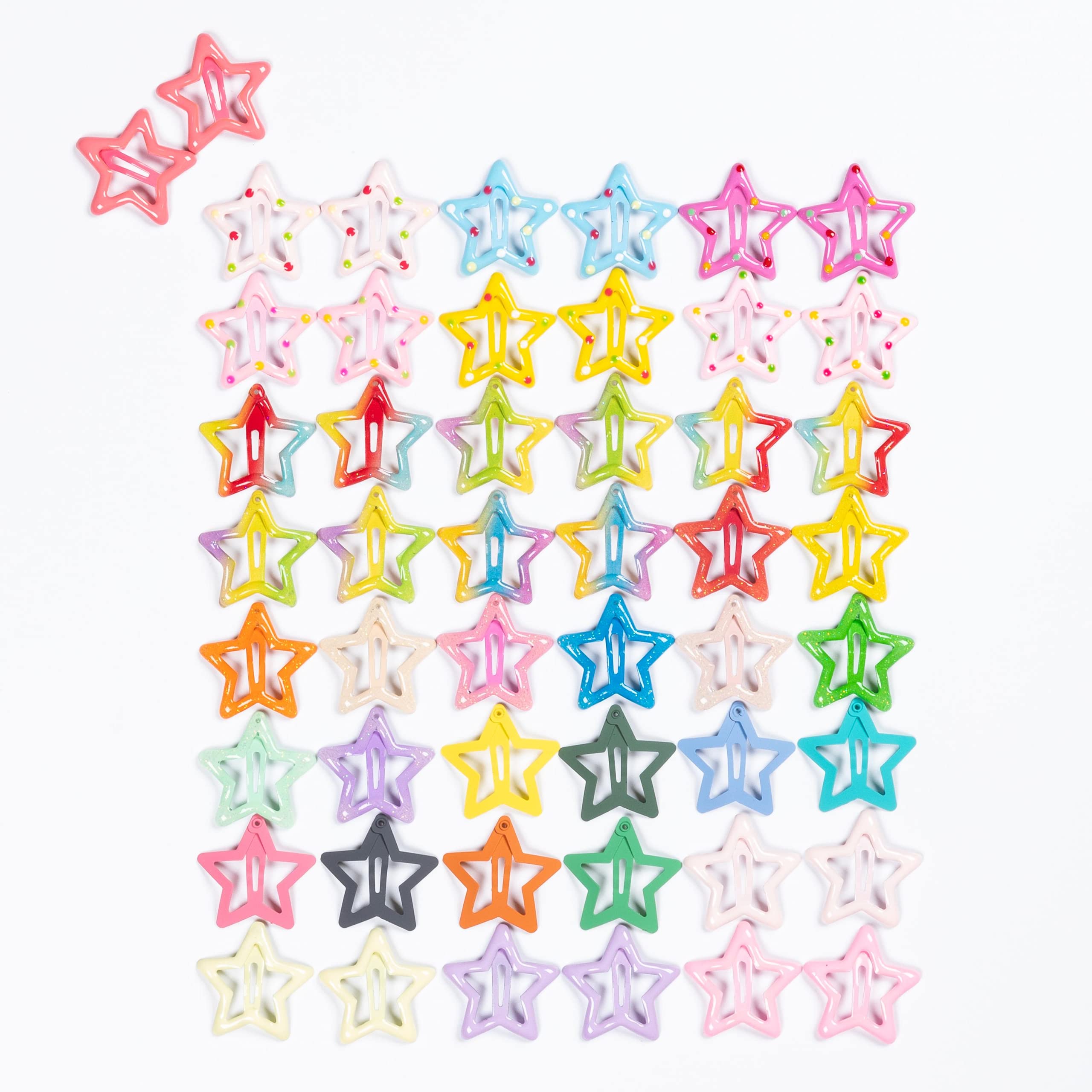 yaokua pinzas estrella metal dorado, sujetan el cabello con firmeza y estilo