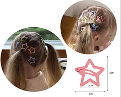 yaokua pinzas estrella metal rosa, ideales para peinados rapidos y coloridos