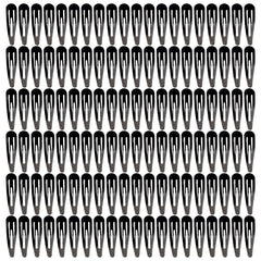Pinzas de pelo negras YAOKUA 120 piezas para peinados diarios
