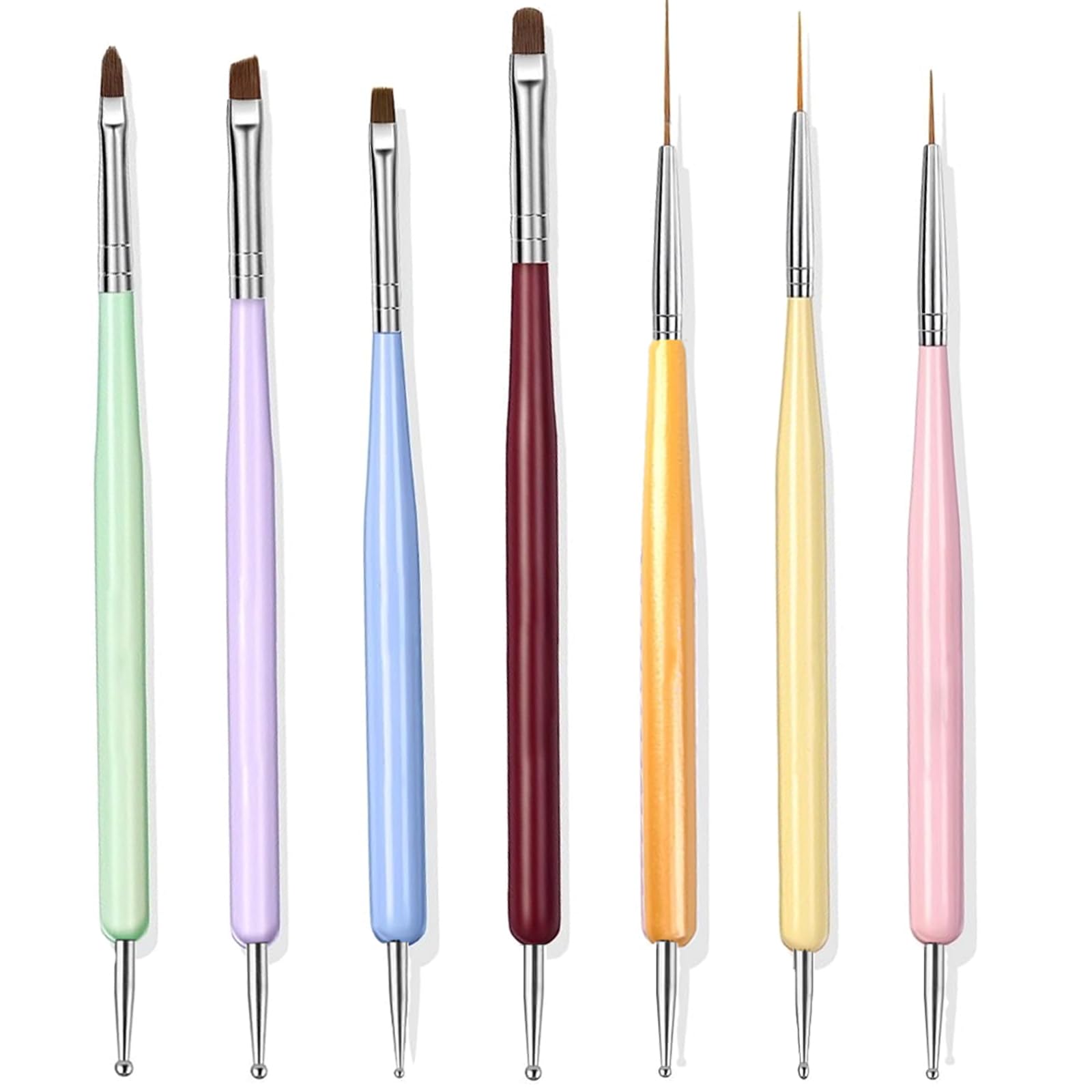 Pinceles Yaoociy para arte de uñas: delineado preciso para diseños detallados.