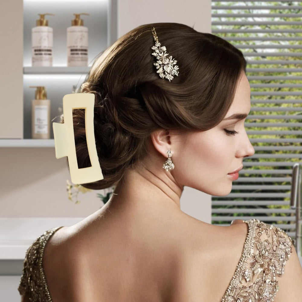 Yaqulen set spa Leopardo: clip para cabello con sujeción firme