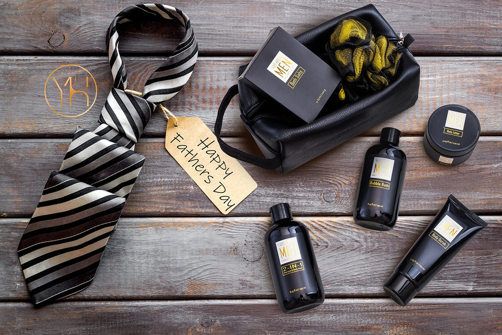 Gant luffa bicolore inclus pour exfoliation agréable.