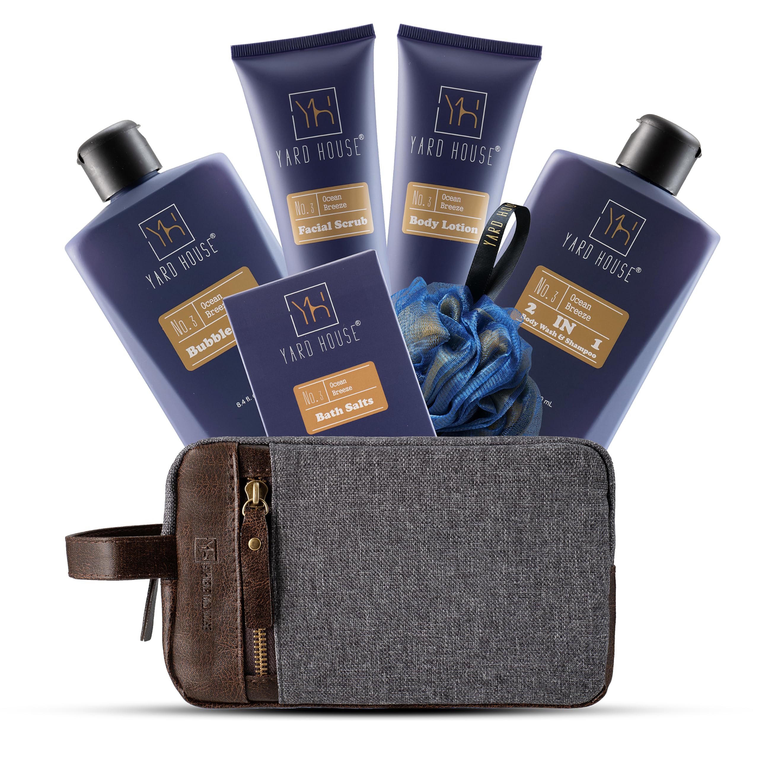 Yard House Ocean Breeze gommage-visage, peau rafraîchie et prête pour la journée.