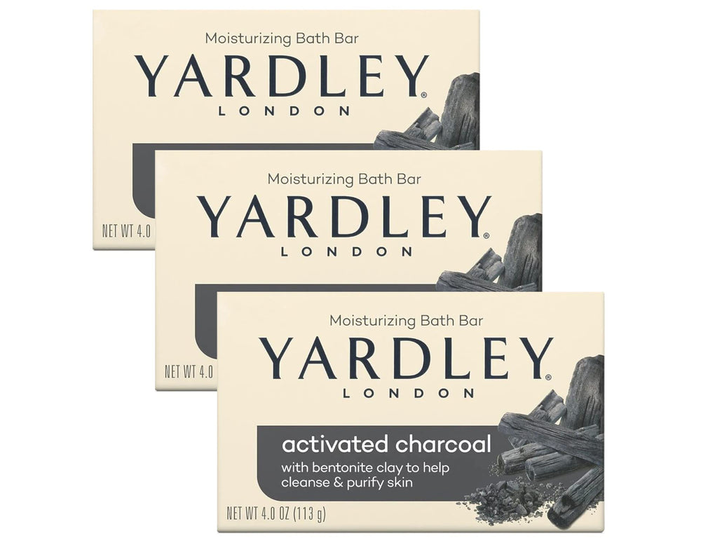 Jabón Yardley carbón activado para viajes, práctico y compacto