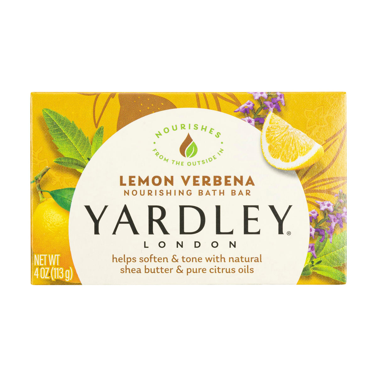Yardley Lemon Verbena barra hidratante con manteca de karité para piel suave