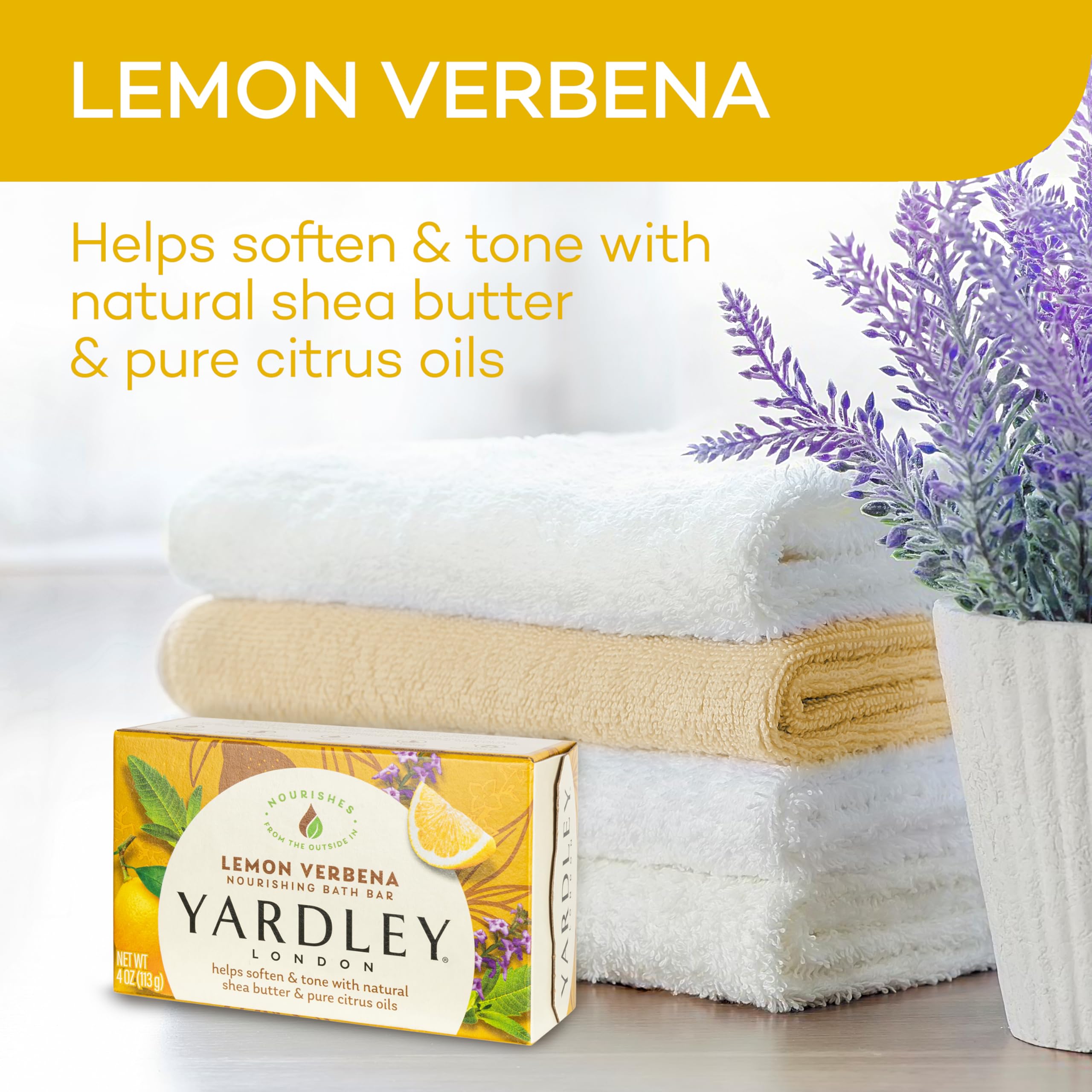 Yardley Lemon Verbena manteca de karité para piel suave