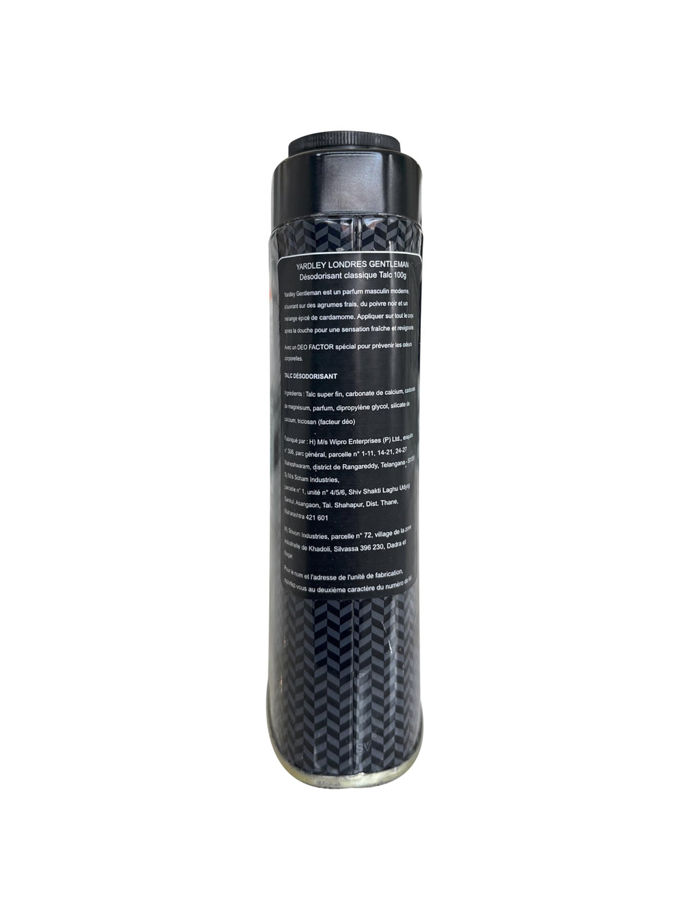 Yardley London Gentleman talco, textura finamente molida para aplicación suave.