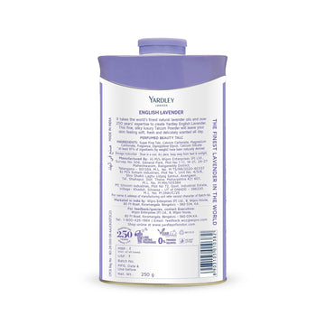 Yardley talco lavanda, fragancia floral y fresca que acompaña momentos de calma