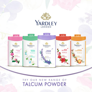 Envase de lujo Yardley Rosa ofrece experiencia perfumada.