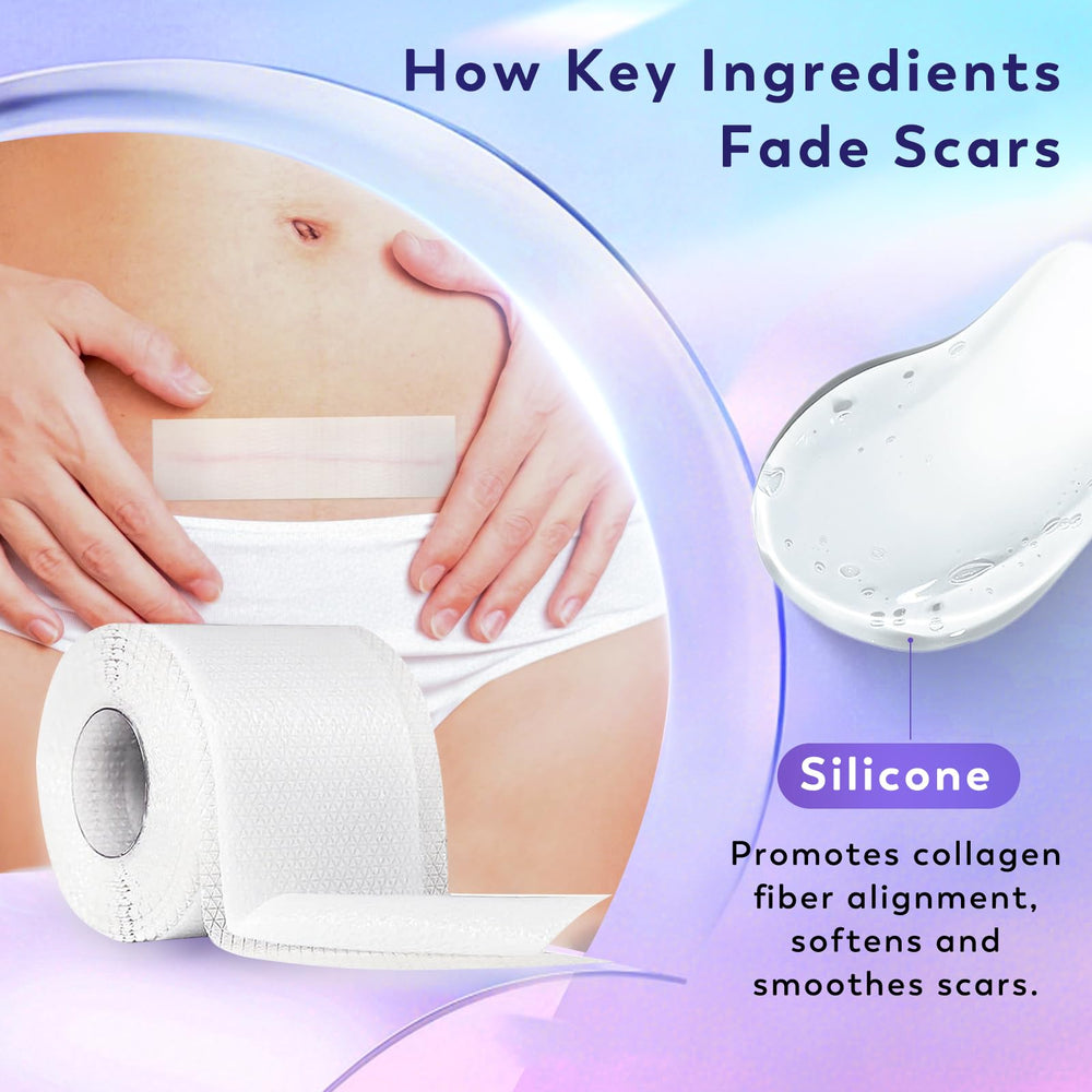 Hojas de cicatriz Yarster en silicona para piel sensible y resultados suaves