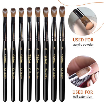 Pincel Yasterd para arte de uñas tridimensional y detalles precisos.