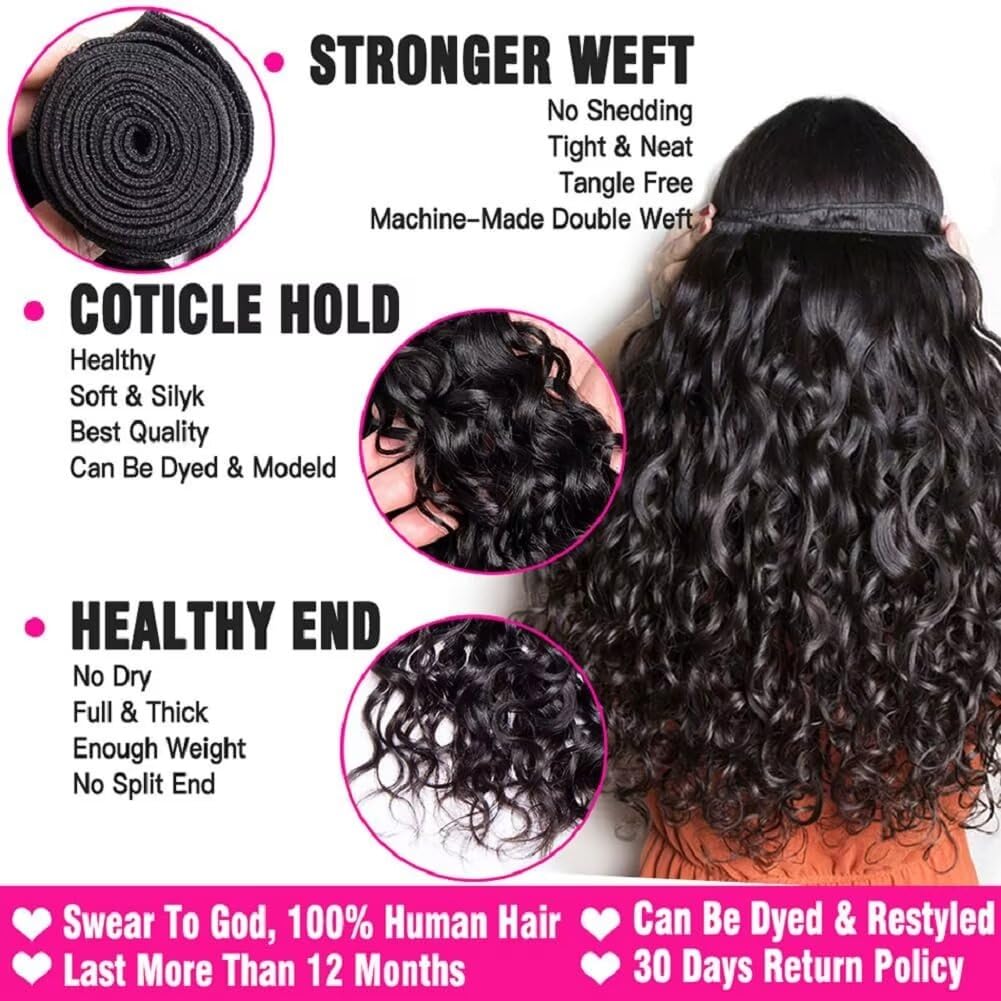 Yavida Water Wave Bundle 12-inch in natural black shade