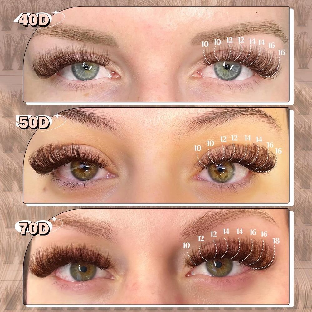 Yawamica conjuntos de pestañas textura esponjosa para look voluminoso.