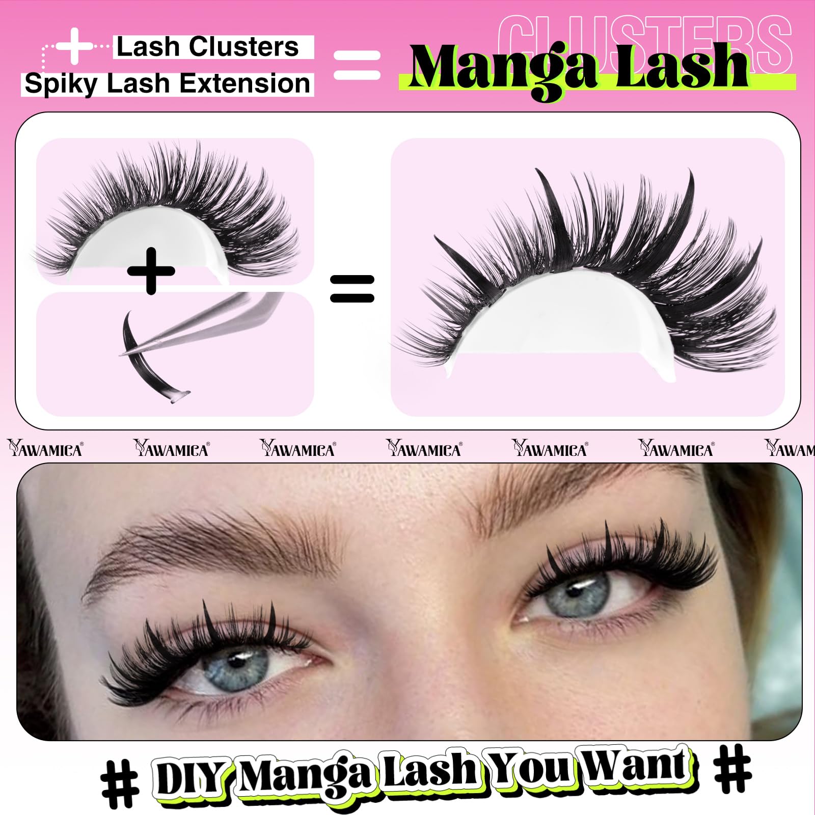 Yawamica mezcla longitudes 13-21 mm para estilo versátil.