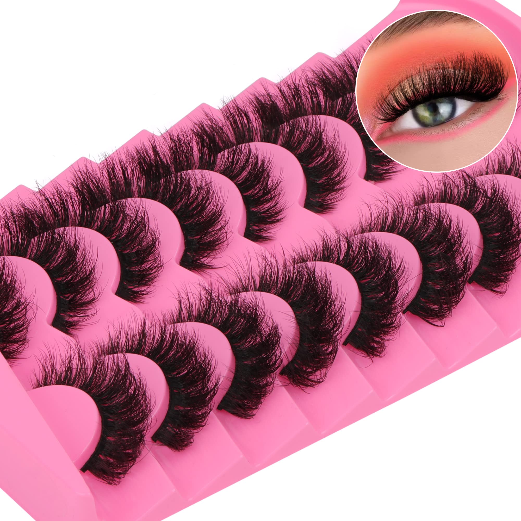 Yawamica pestañas mink esponjosas 15mm para un look natural y voluminoso.
