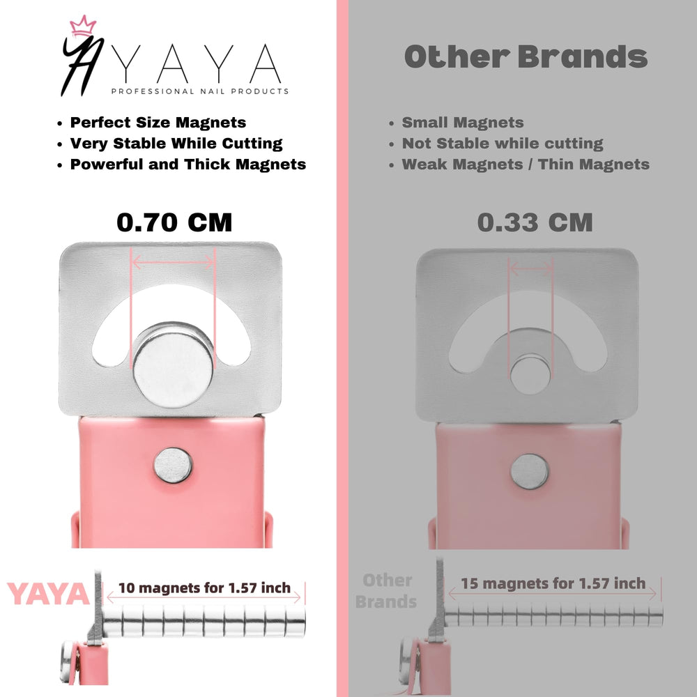 Cortauñas con imanes potentes de YAYA NAILS para cortes estables