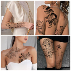 Detalles florales en cuello con Yazhiji para un acabado elegante.
