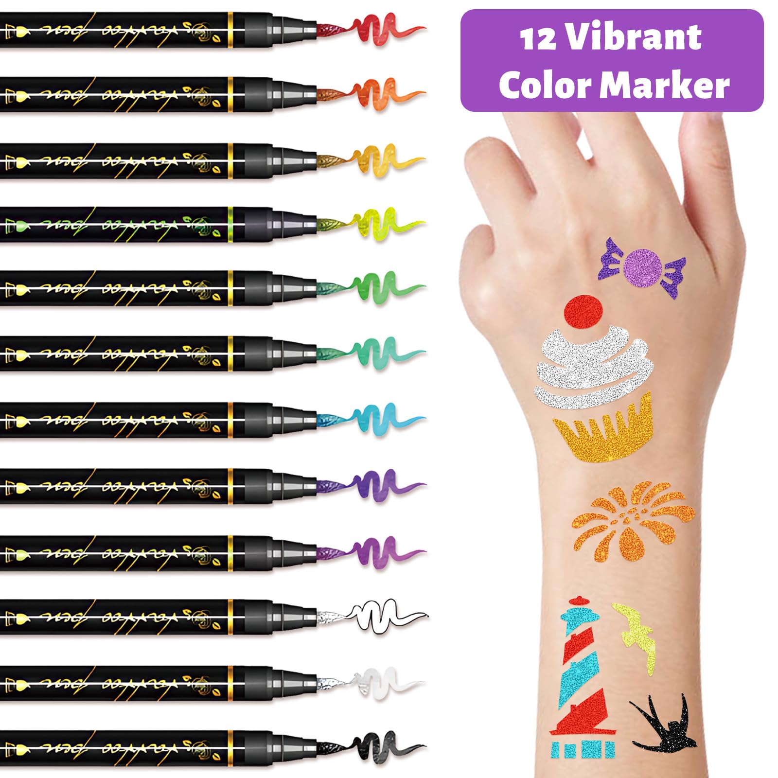 Plantillas Yazhiji 183 diseños para ideas de tatuajes temporales