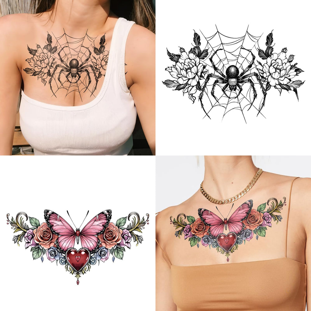 Tatuaje Yazhiji serpiente con flor, para espalda o cintura