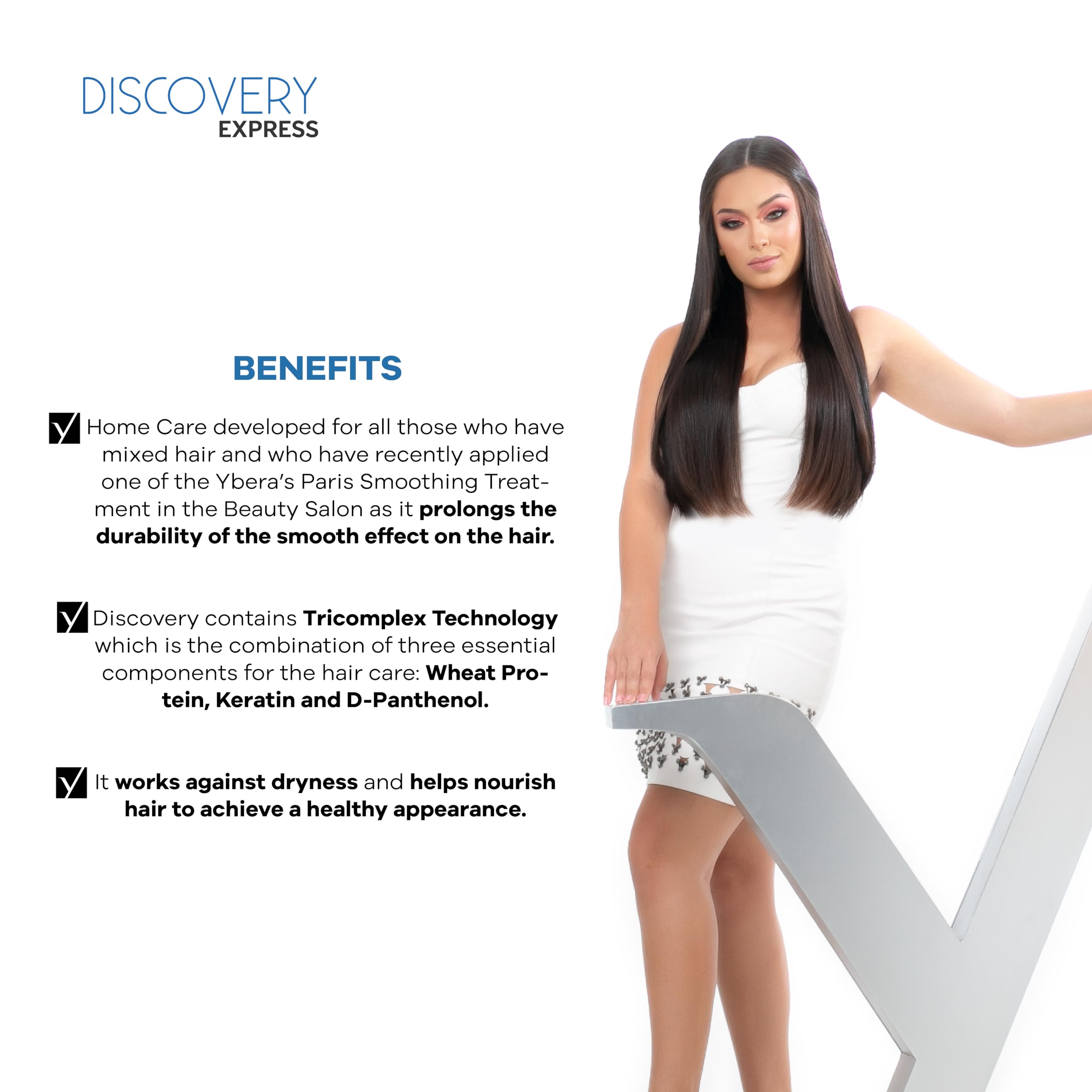 YBERA PARIS Discovery Home Care Express — D-Pantenol y células de manzana protegen la longevidad capilar