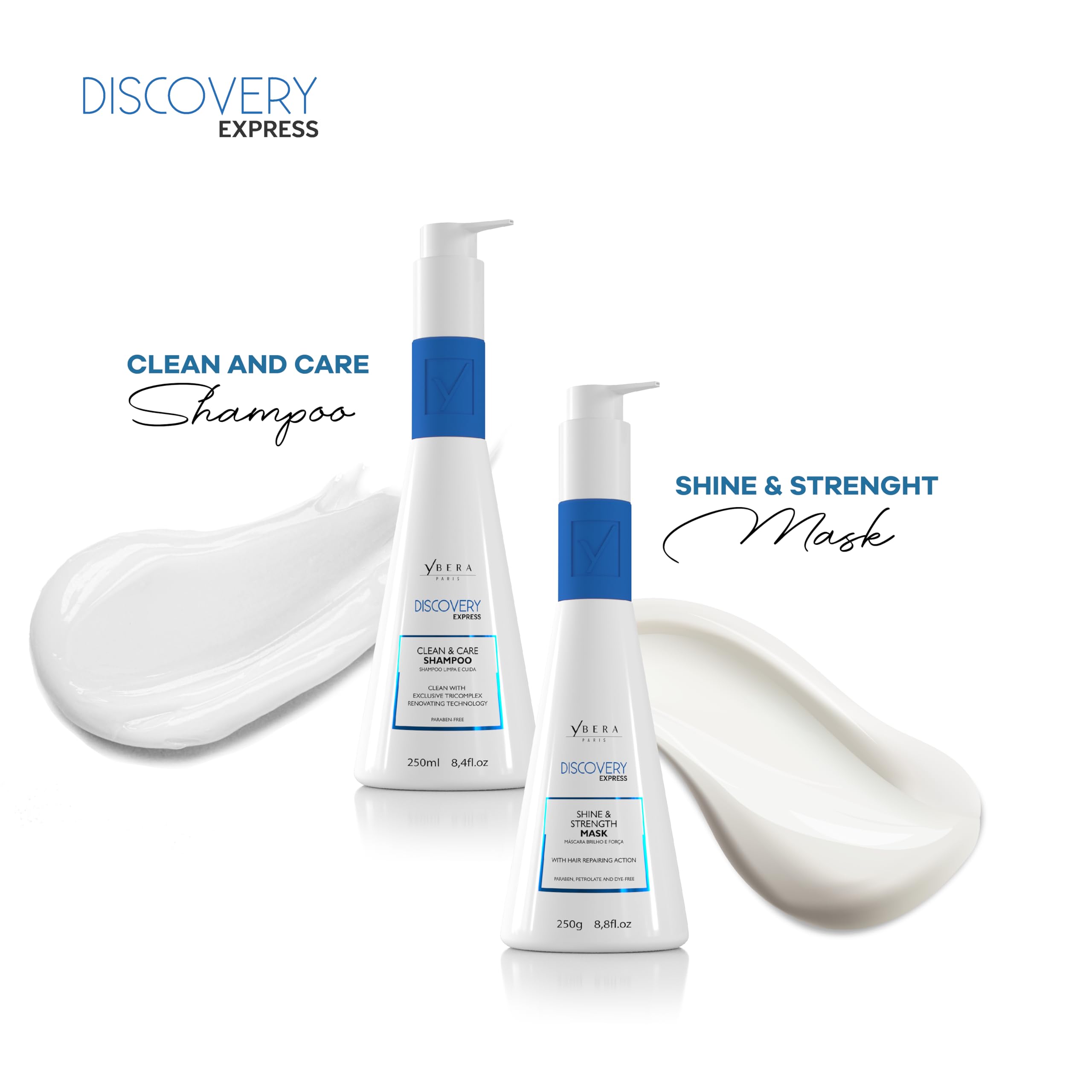 YBERA PARIS Discovery Home Care Express — cuidado para todo tipo de cabello y tratamientos previos