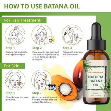 YBW Batana Oil aplicación nocturna para cuidado continuo del cabello.