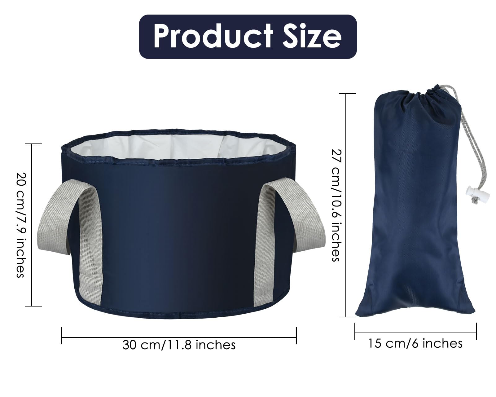 YCConcept cubeta para pies de 18 litros, perfecta para adultos y niños