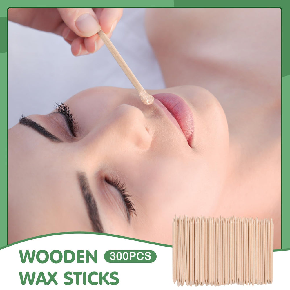 Ychelhr aplicador cera madera labios, uso suave para depilar labios.