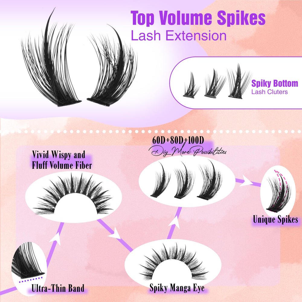 Pestañas mega wispy de YDAGKH ofrecen volumen suave y efecto manga.