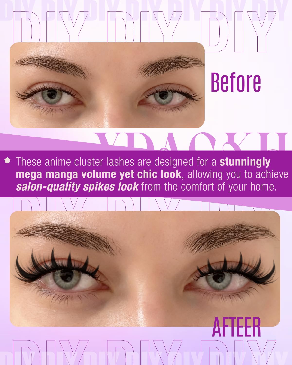 Conjunto natural de mini racimos para un estilo sutil.