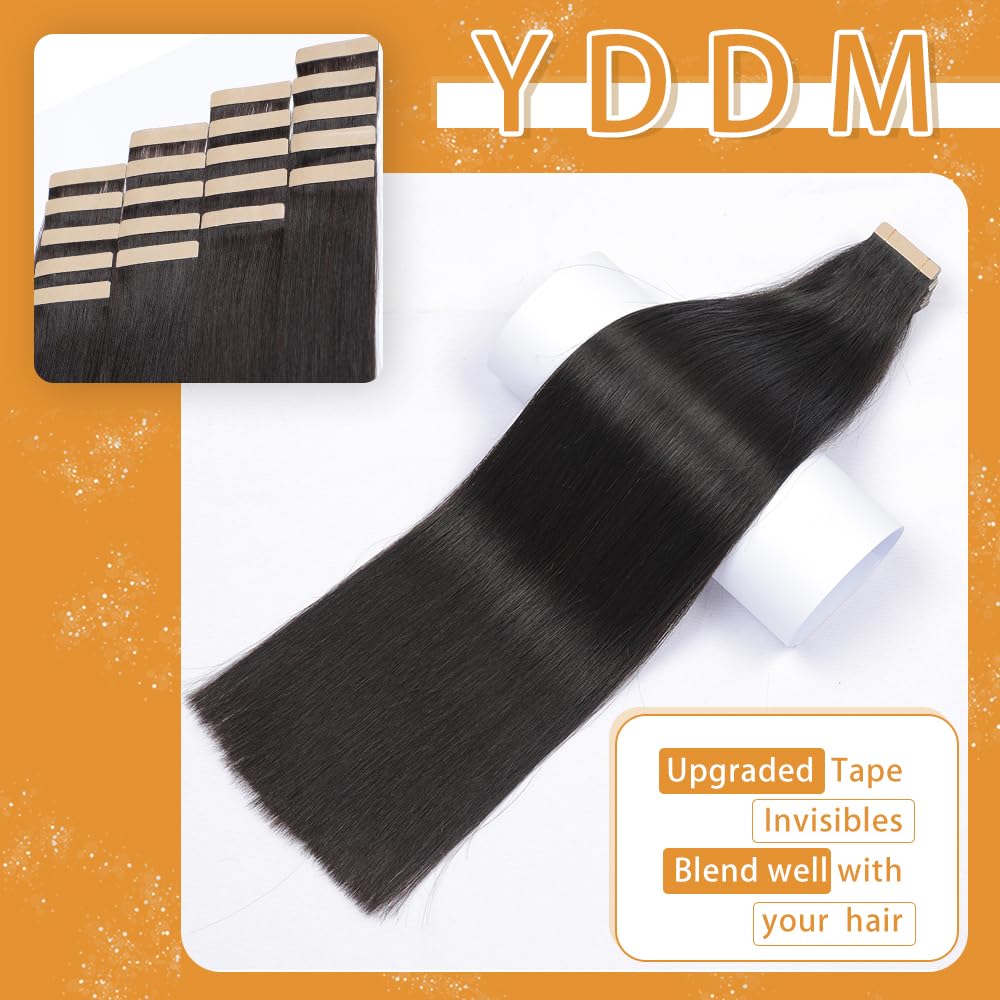 Extensiones YDDM con cinta 14p, textura real para aspecto natural