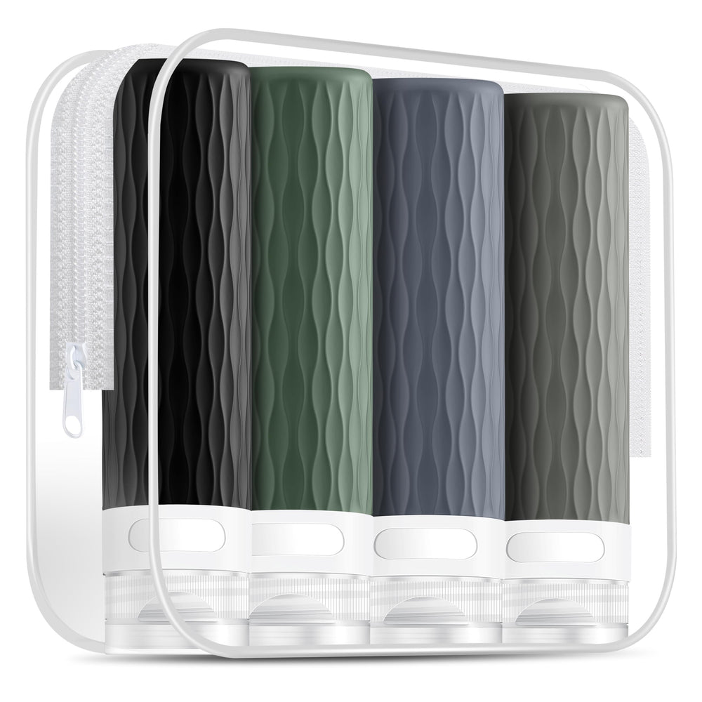 YEALIFE botellas viaje 3,4 oz para equipaje de cabina, fácil rellenar.
