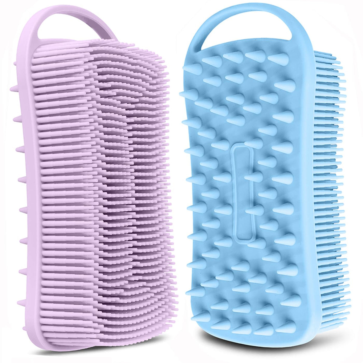 YEALIFE esponja corporal de silicona ergonómica para un agarre cómodo y exfoliación suave.