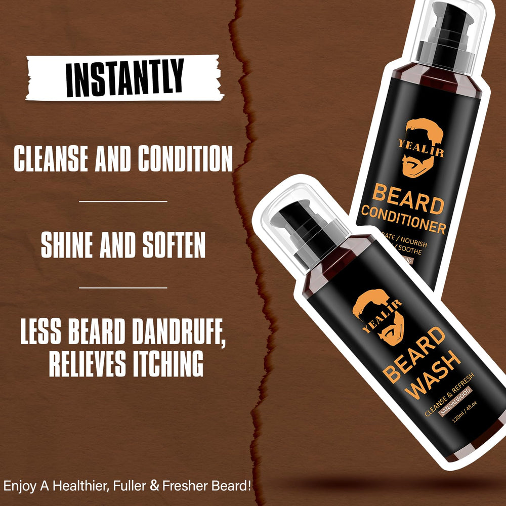 YEALIR Aceite-barba con argán y jojoba proporciona hidratación profunda